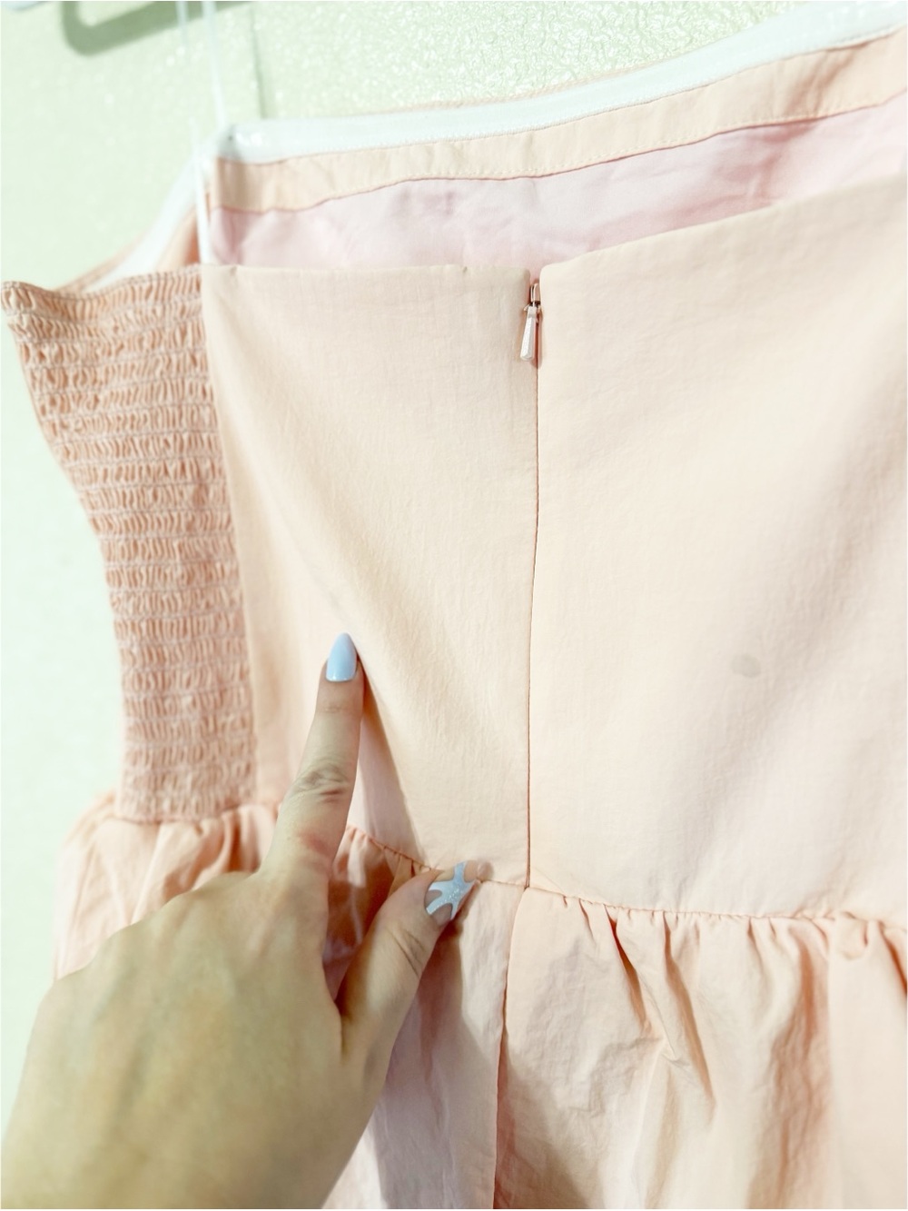 Amanda Uprichard Cherise Lace Skirt Peplum Maxi Dress in Mochi Pink Size Medium - Picture 12 of 12